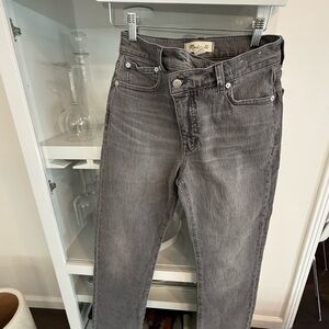 Madewell High Rise Gray Jeans
